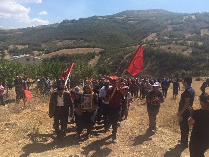 Tunceli'de HDP'li vekil terörist cenazesinde