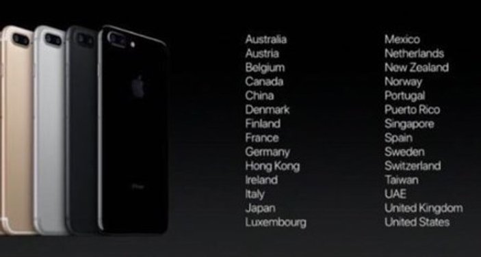 İphone 7 16 Eylül'de 30 ülkede satışa çıkıyor
