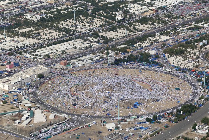 Arafat havadan görüntülendi