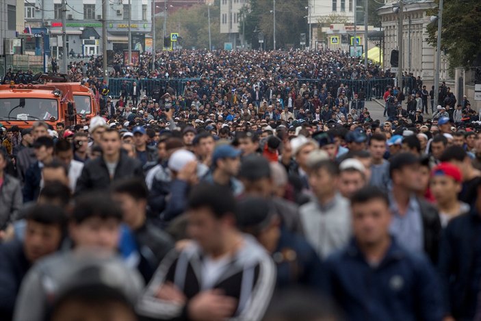 Moskova'da Kurban Bayramı namazı