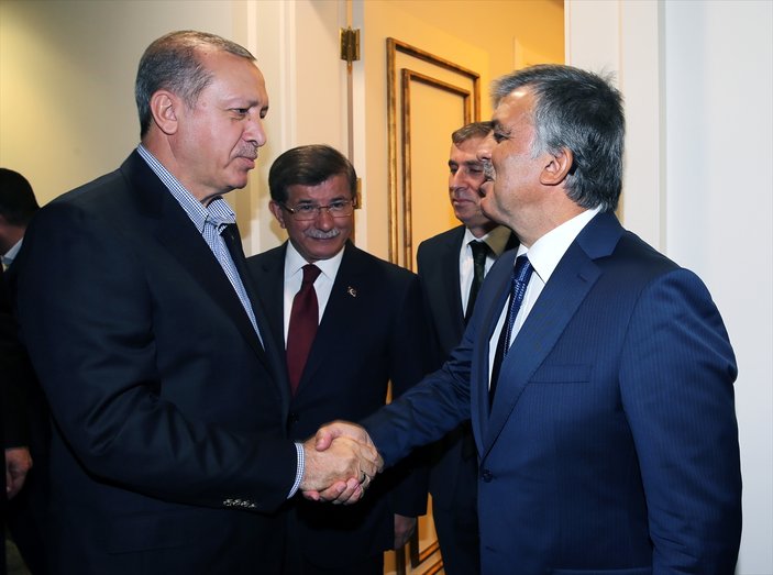 Erdoğan, Davutoğlu ve Gül ile bayramlaştı