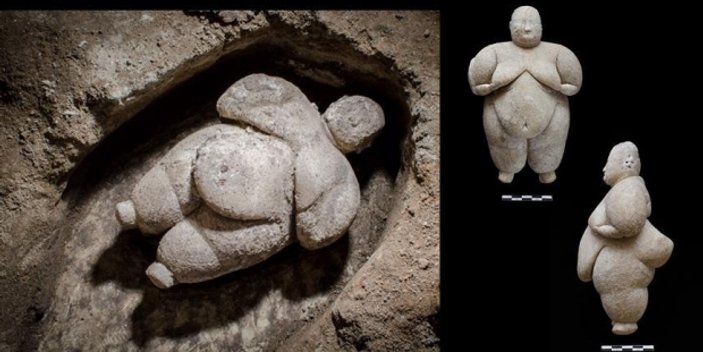 Çatalhöyük'te yıpranmamış kadın heykelciği bulundu
