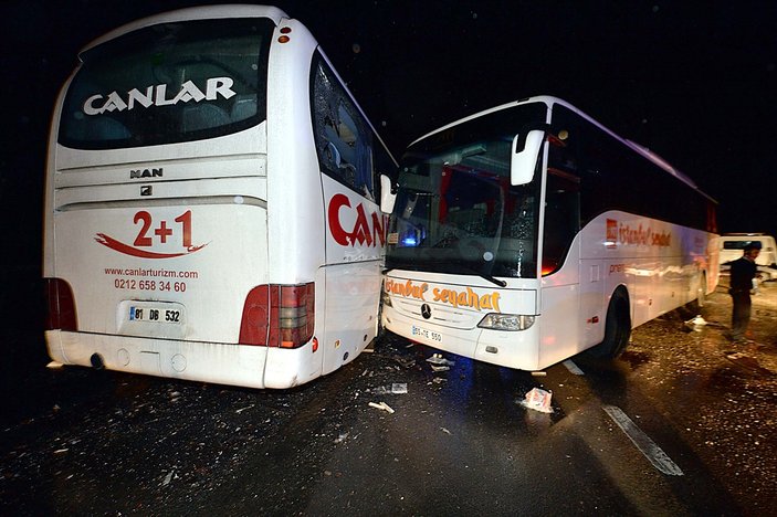 Karabük'te yolcu otobüsleri çarpıştı: 68 yaralı