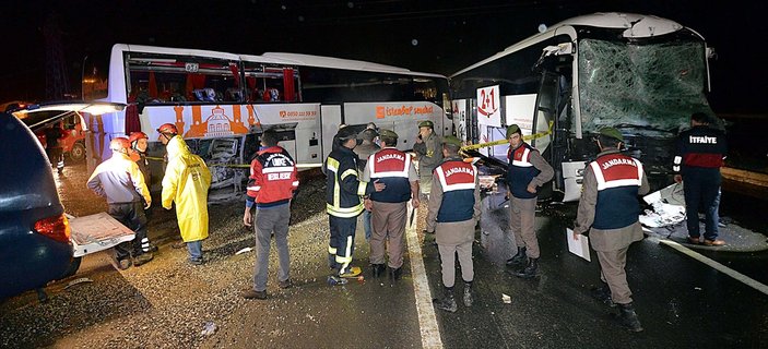 Karabük'te yolcu otobüsleri çarpıştı: 68 yaralı