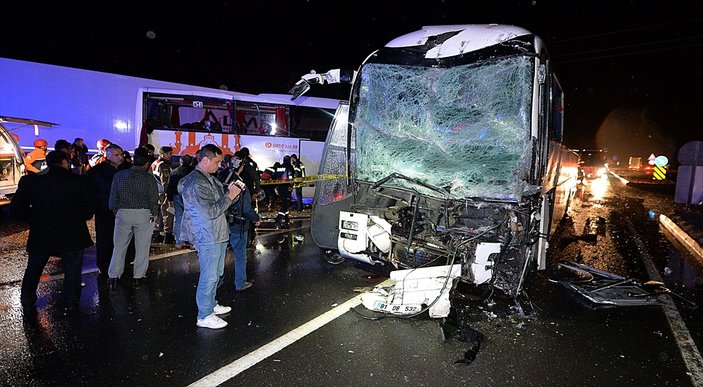 Karabük'te yolcu otobüsleri çarpıştı: 68 yaralı