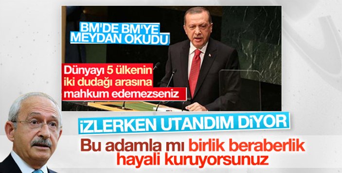 Erdoğan'dan Kılıçdaroğlu'nun 'utandım' sözlerine cevap
