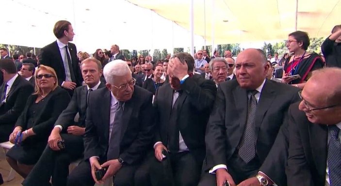 Mahmud Abbas Şimon Peres'in cenazesine katıldı