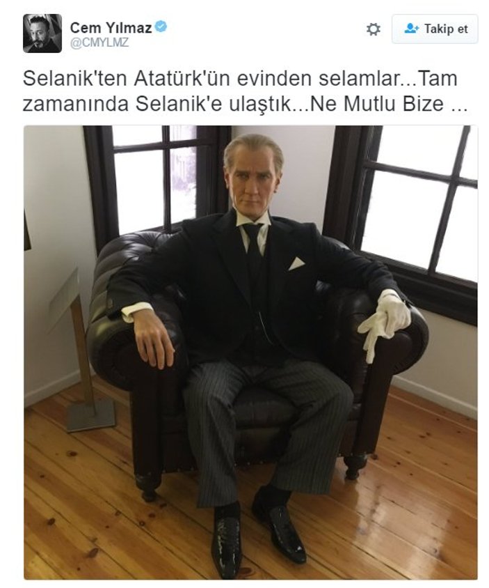Cem Yılmaz Selanik'te: Atatürk'ün evinden selamlar