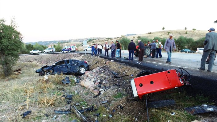 Çankırı Şabanözü Belediye Başkanının aracı kaza yaptı