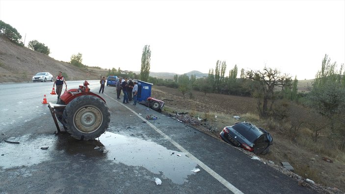 Çankırı Şabanözü Belediye Başkanının aracı kaza yaptı