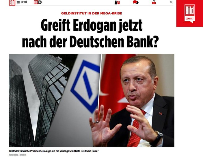 Bild gazetesinin Türkler Deutsche Bank'ı alacak korkusu