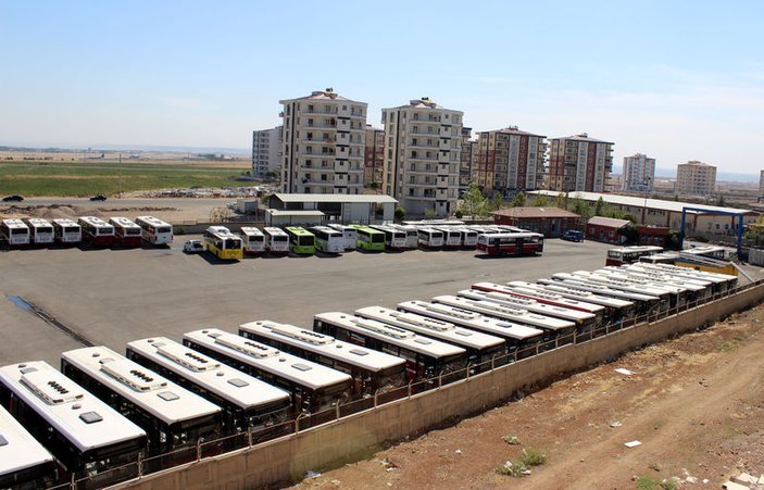 PKK tehdit etti Diyarbakır'da halk otobüsleri kontak kapattı