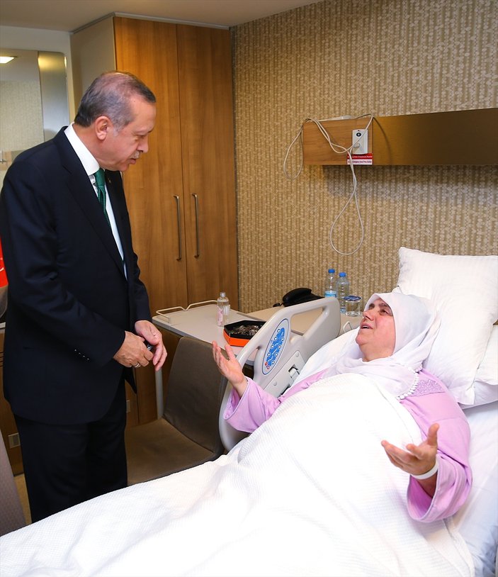 Cumhurbaşkanı Erdoğan'dan hasta ziyaretleri