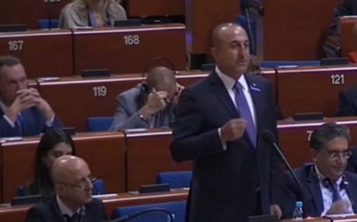 Dışişleri Bakanı Çavuşoğlu AKPM'de konuştu