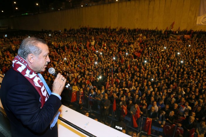 Cumhurbaşkanı Erdoğan Trabzon'dan seslendi
