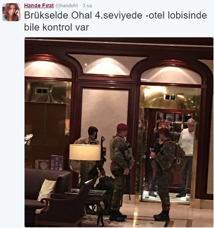 Brüksel'de askerin olmadığı hiçbir yer yok