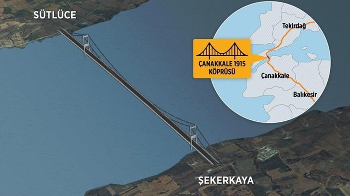 Çanakkale Köprüsü'nün ihalesi 26 Ocak'ta gerçekleşecek