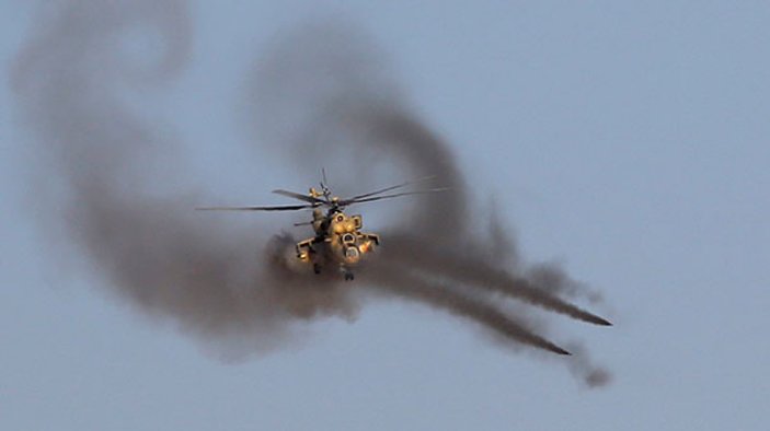DEAŞ Şura kasabasında Irak helikopterini düşürdü