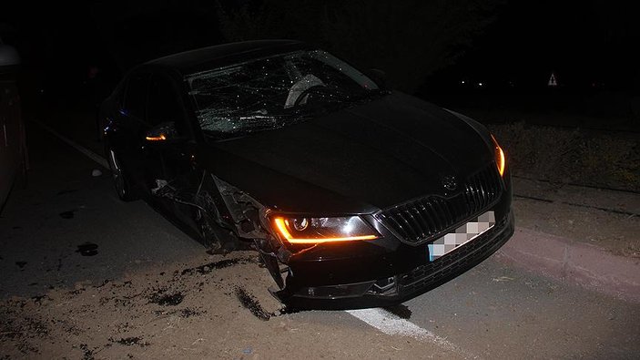 Ak Parti Konya İl Başkanı'nın aracı kaza yaptı