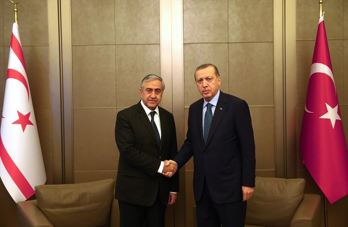 Erdoğan KKTC Cumhurbaşkanı Akıncı ile görüştü