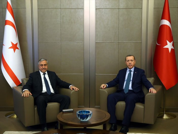 Erdoğan KKTC Cumhurbaşkanı Akıncı ile görüştü