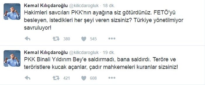 Kılıçdaroğlu'ndan Başbakan Yıldırım'a jet yanıt