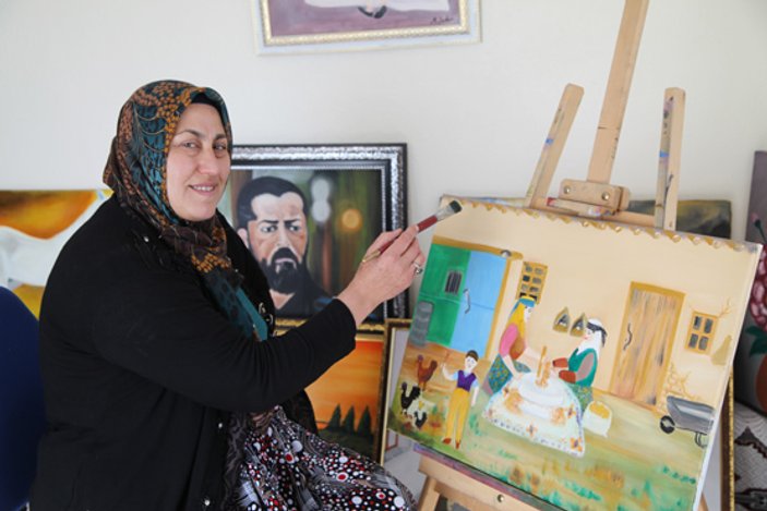 Köyde bir kadın ressam