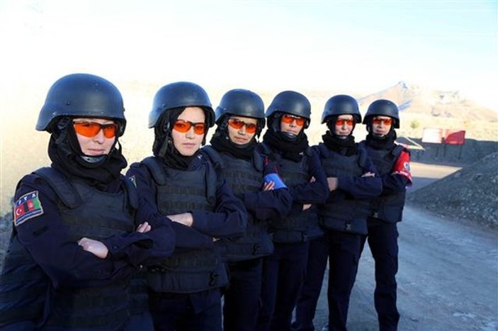 Afgan kadın polisler Sivas'ta eğitiliyor