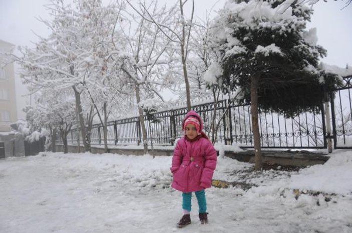 Hakkari kent merkezine mevsimin ilk karı yağdı