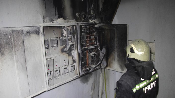 Samsun'da elektrik panosu yangın çıkardı