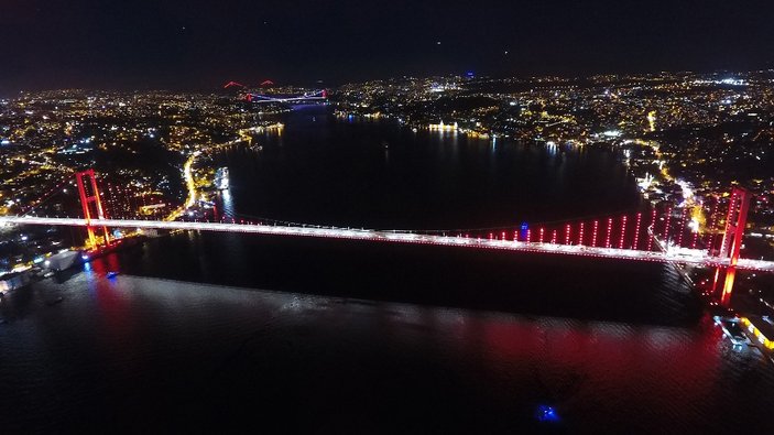 İstanbul'un 3 köprüsü aynı karede