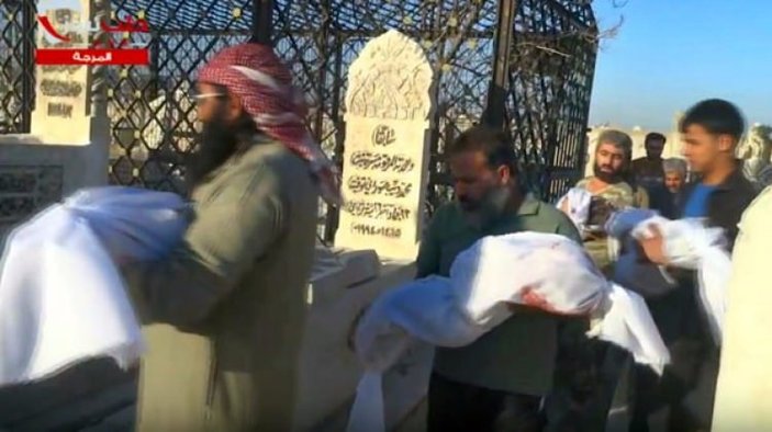 Suriye'de mezarlar doldu