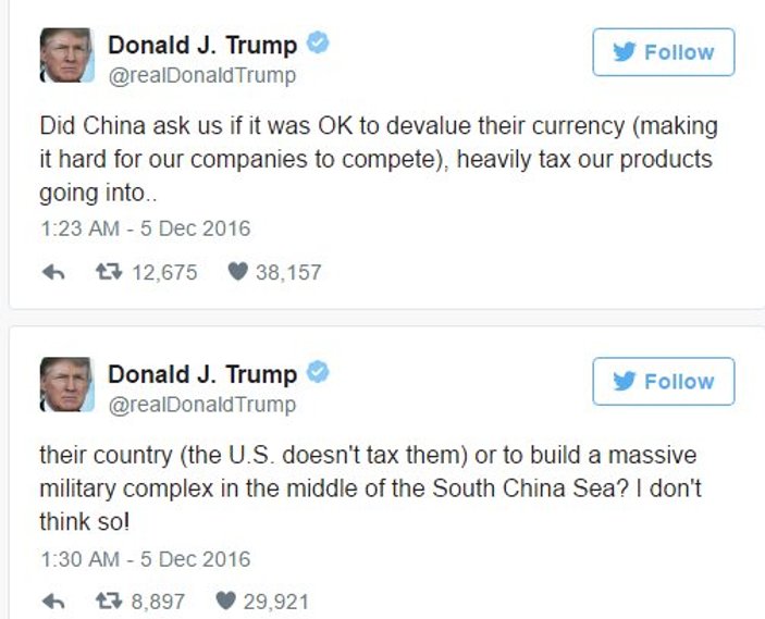 Trump'ın iki tweeti Çin yuanına değer kaybettirdi