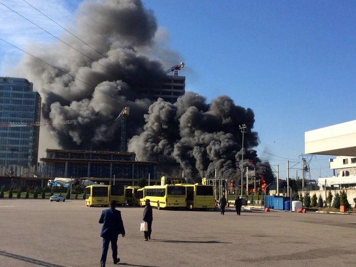 Bursa'da şantiyede yangın çıktı: 1 ölü