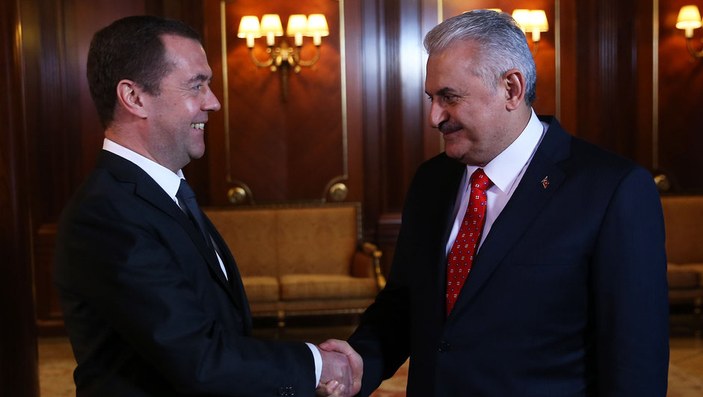 Başbakan Yıldırım-Medvedev görüşmesi
