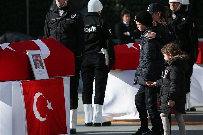 İstanbul Emniyeti'nde şehit babaya veda