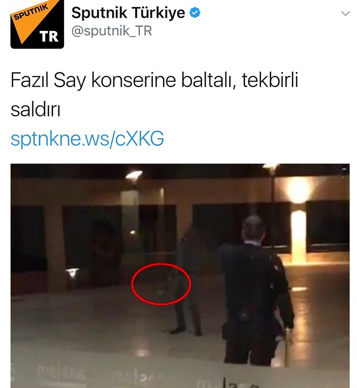 Sputnik News'in Fazıl Say haberi