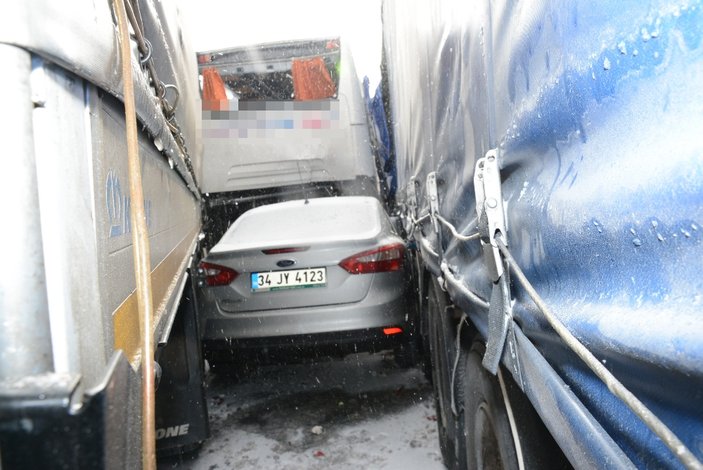 Aksaray'da zincirleme trafik kazası