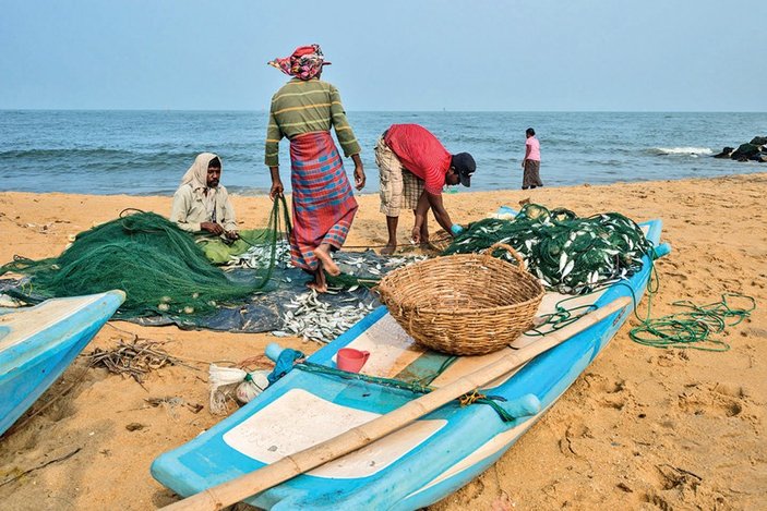 Sri Lankalı balıkçılar
