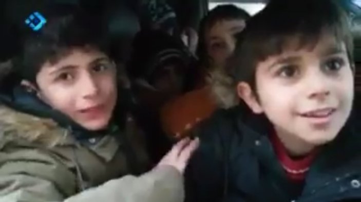 Tahliye edilen Halepli çocukların mesajı