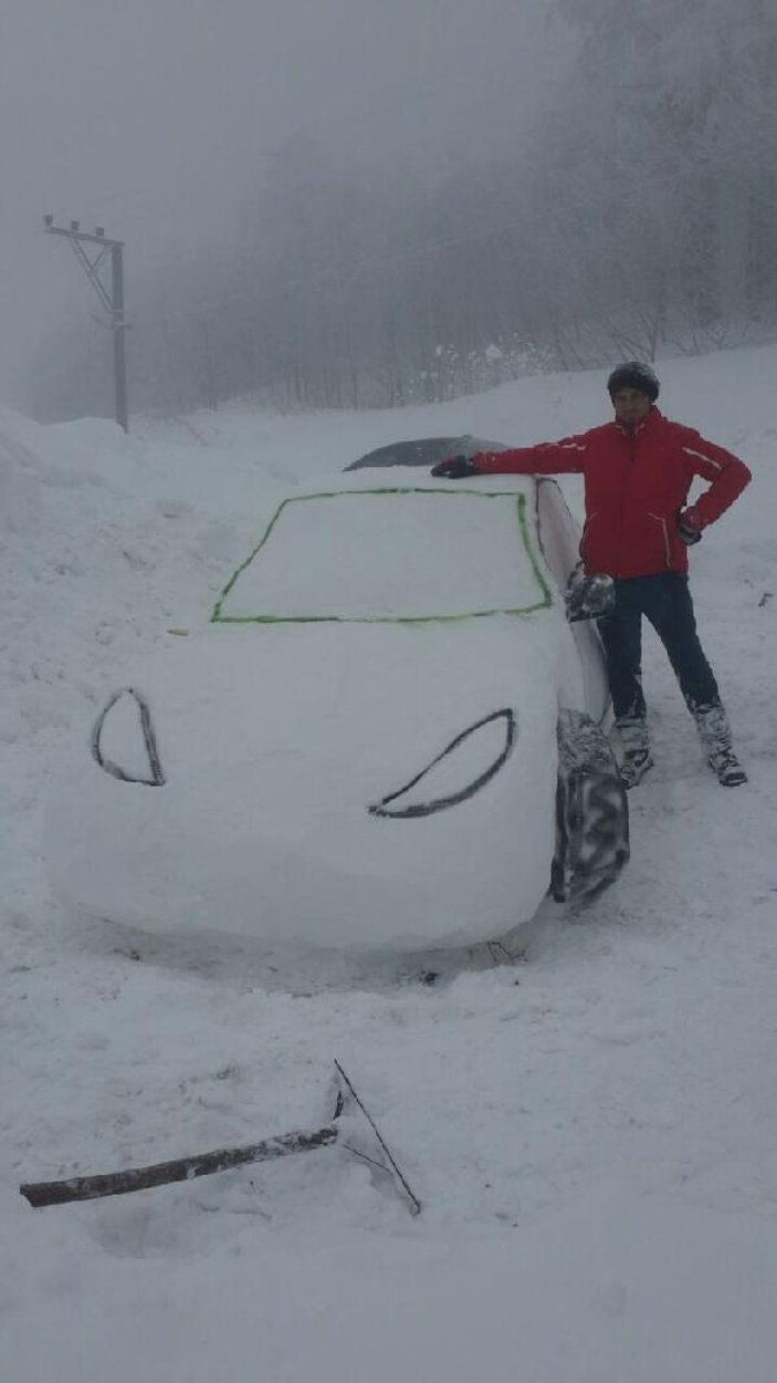 Kardan otomobil yaptılar
