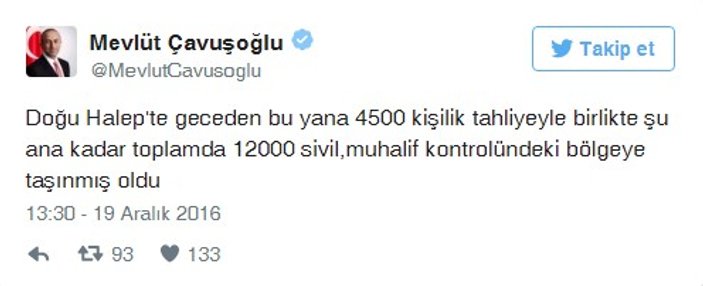 Mevlüt Çavuşoğlu'dan tahliye açıklaması
