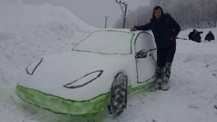Kardan otomobil yaptılar