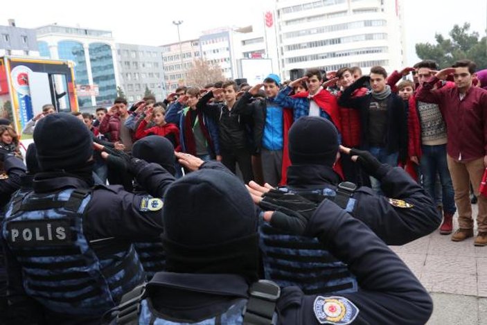 Samsun'da terörü protesto mitingine 5 bin kişi katıldı