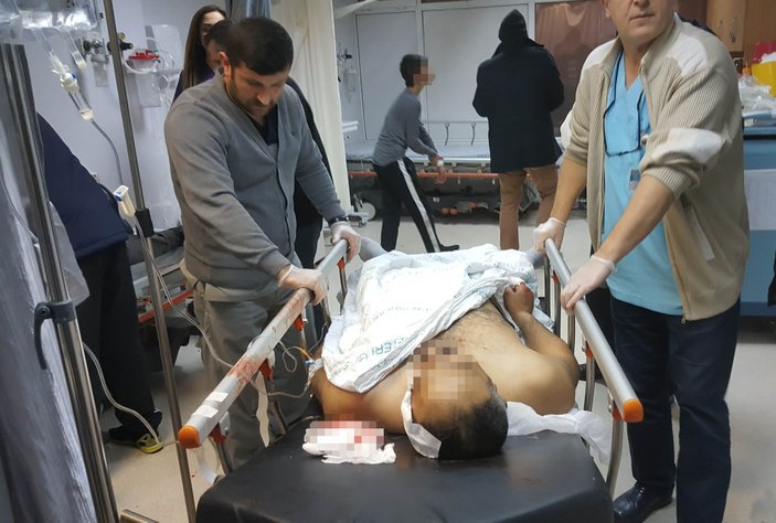 Samsun'da markette falçatalı kavga: 3 yaralı