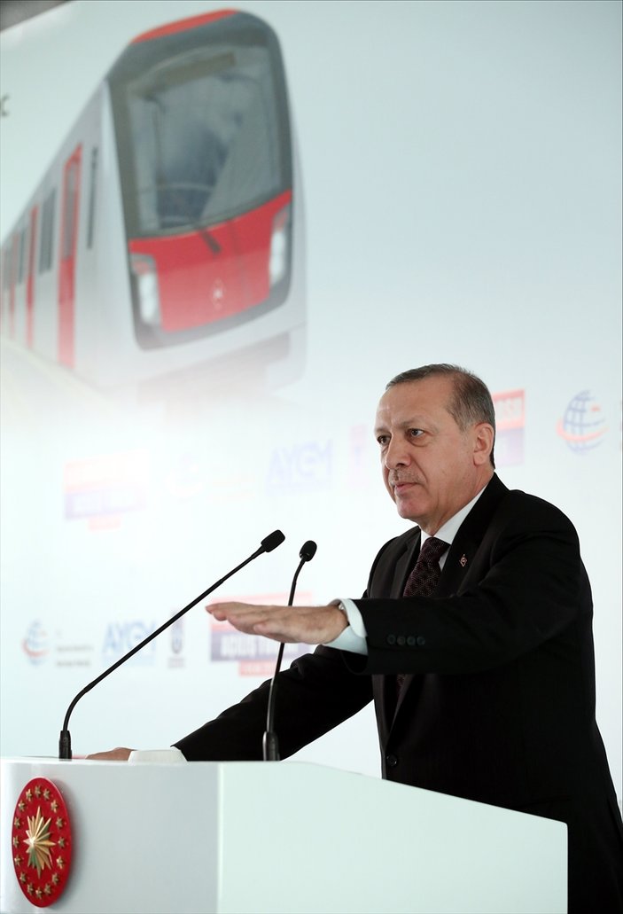 Cumhurbaşkanı Erdoğan Keçiören Metrosu açılışında