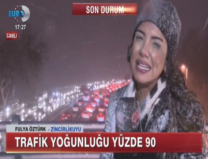 Kanal D muhabiri Fulya Öztürk'ün zor anları
