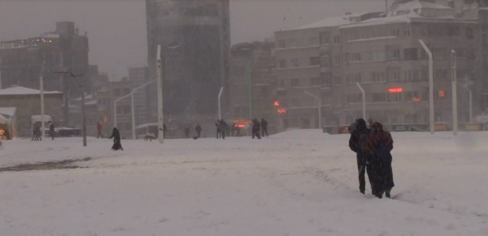 İstanbul'da kar yağışı