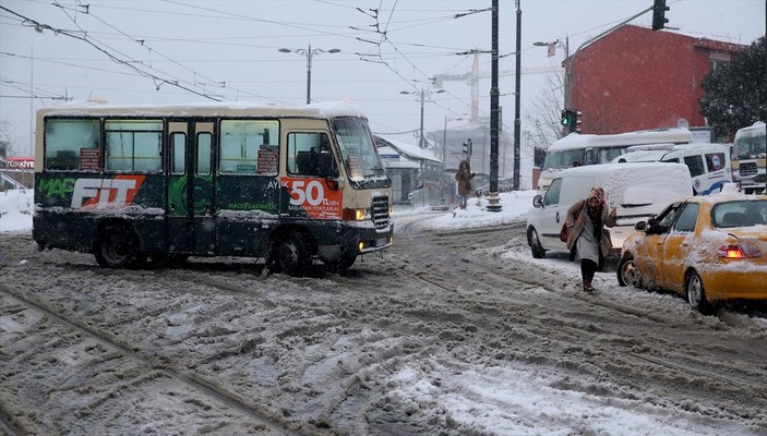 İstanbul'da kar yağışı