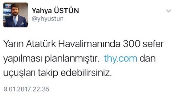 THY Atatürk Havalimanı'ndan 300 sefer yapacak